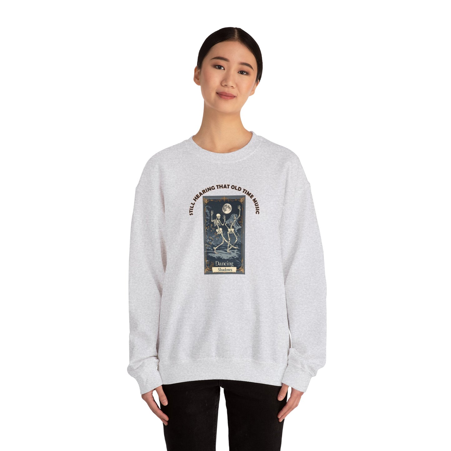 Crewneck Sweatshirt-Unisex Heavy Blend™ - Halloween - Still Hearing That Old Time Music by Lynn Salem Creates