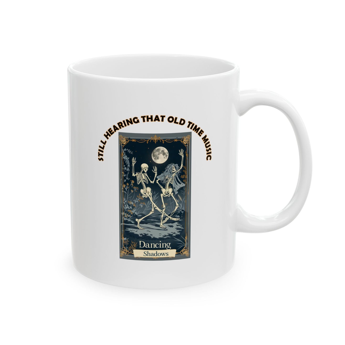 Ceramic Mug, (11oz, 15oz) - Halloween - Still Hearing That Old Time Music by Lynn Salem Creates