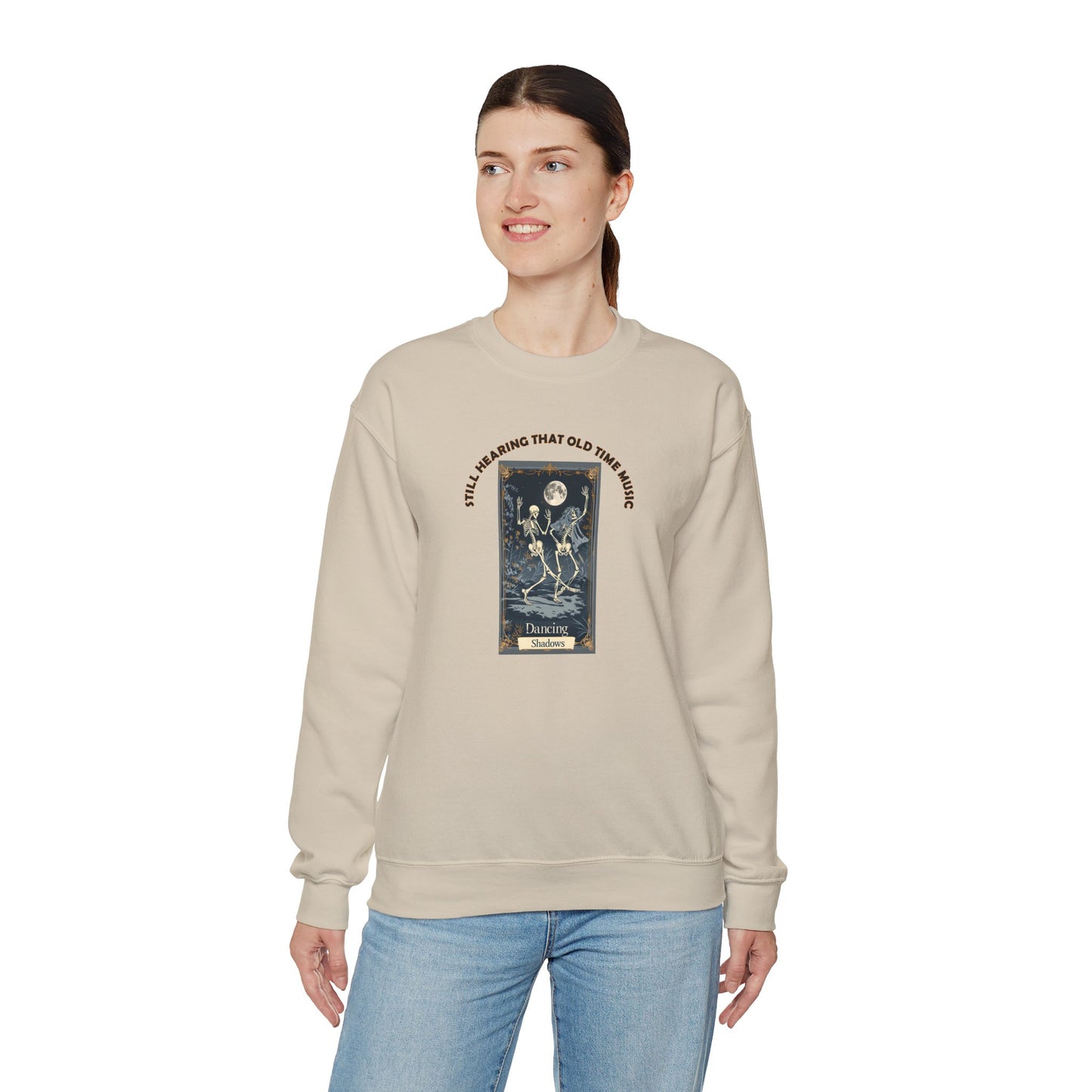 Crewneck Sweatshirt-Unisex Heavy Blend™ - Halloween - Still Hearing That Old Time Music by Lynn Salem Creates