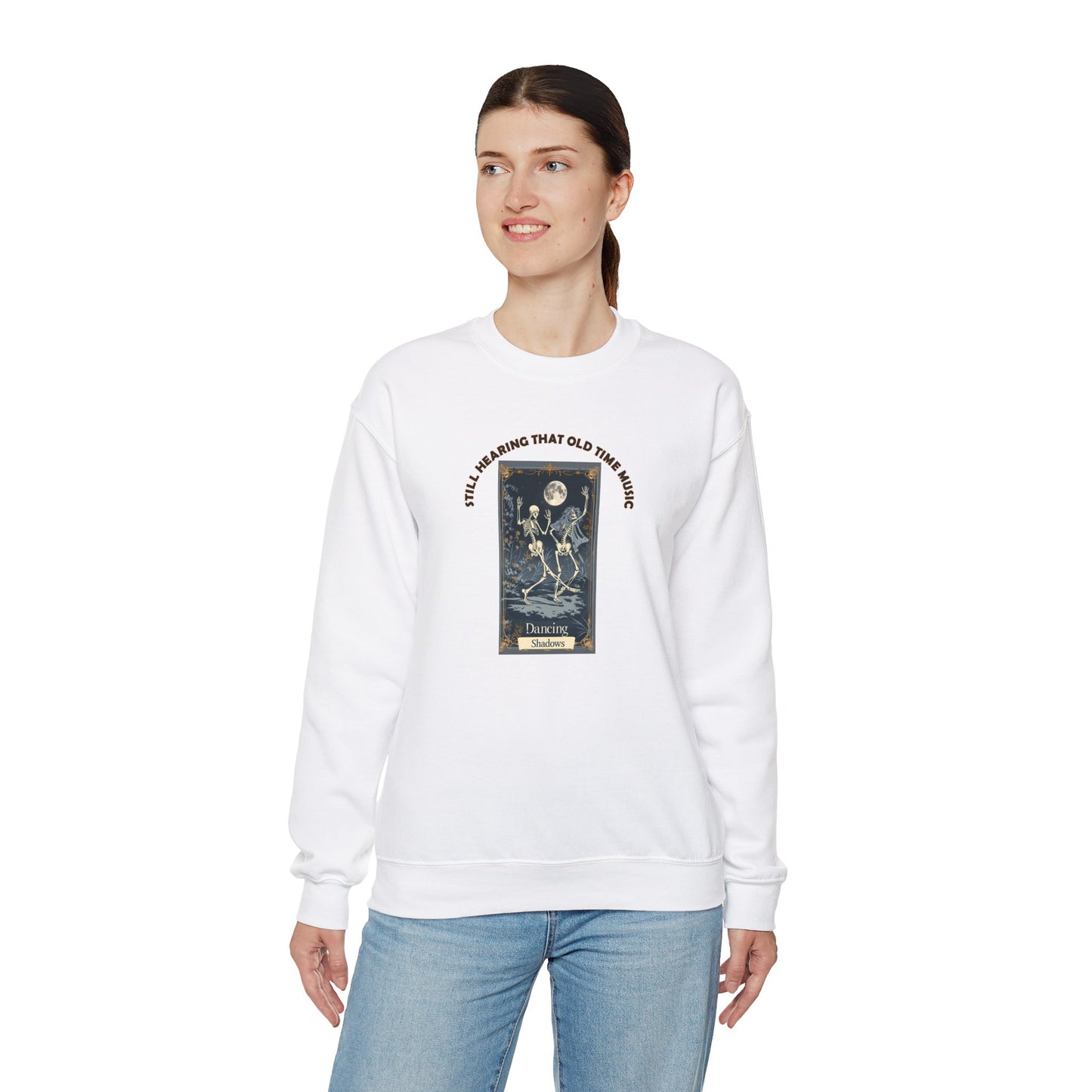 Crewneck Sweatshirt-Unisex Heavy Blend™ - Halloween - Still Hearing That Old Time Music by Lynn Salem Creates