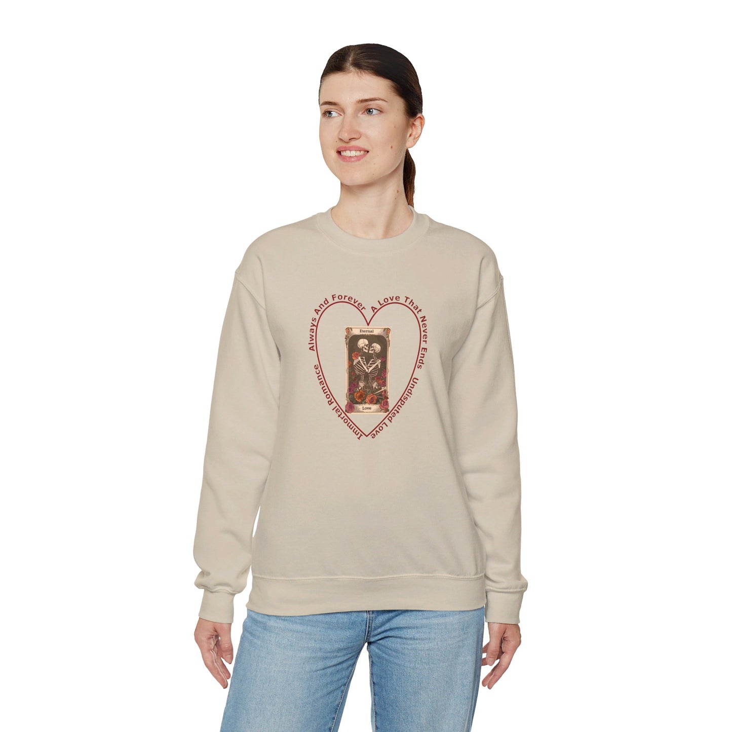 Crewneck Sweatshirt-Unisex Heavy Blend™ - Eternal Love by Lynn Salem Creates