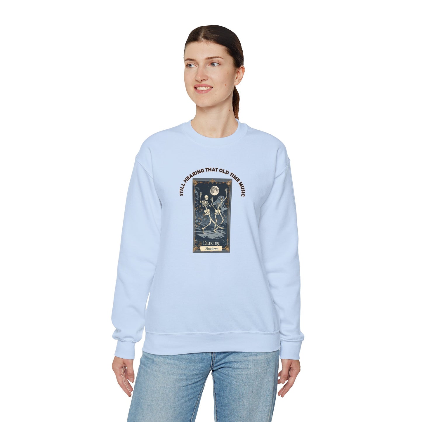 Crewneck Sweatshirt-Unisex Heavy Blend™ - Halloween - Still Hearing That Old Time Music by Lynn Salem Creates