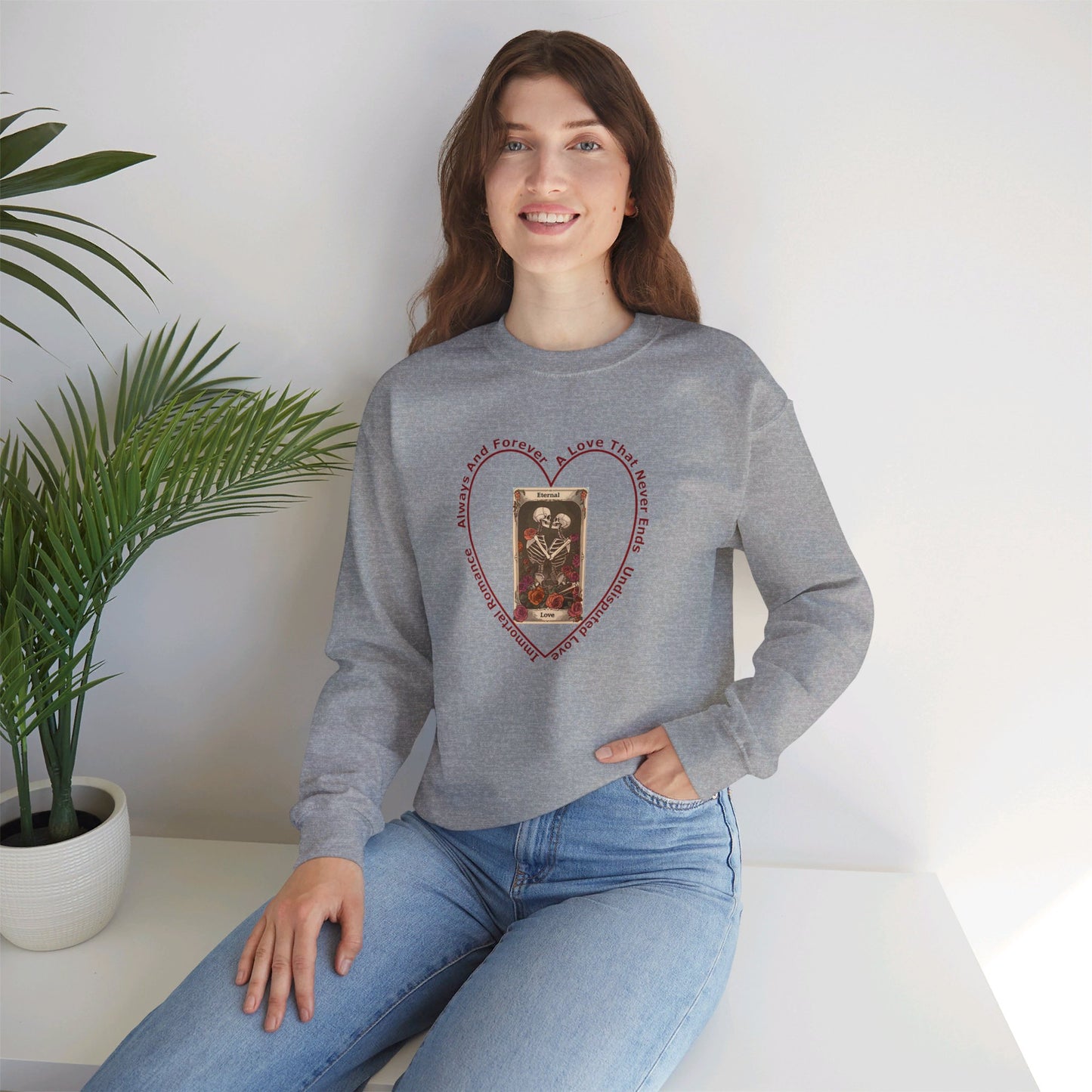 Crewneck Sweatshirt-Unisex Heavy Blend™ - Eternal Love by Lynn Salem Creates