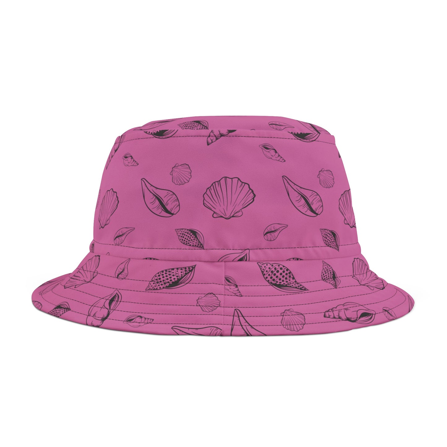 Bucket Hat (Light Pink) Sea Shell Design