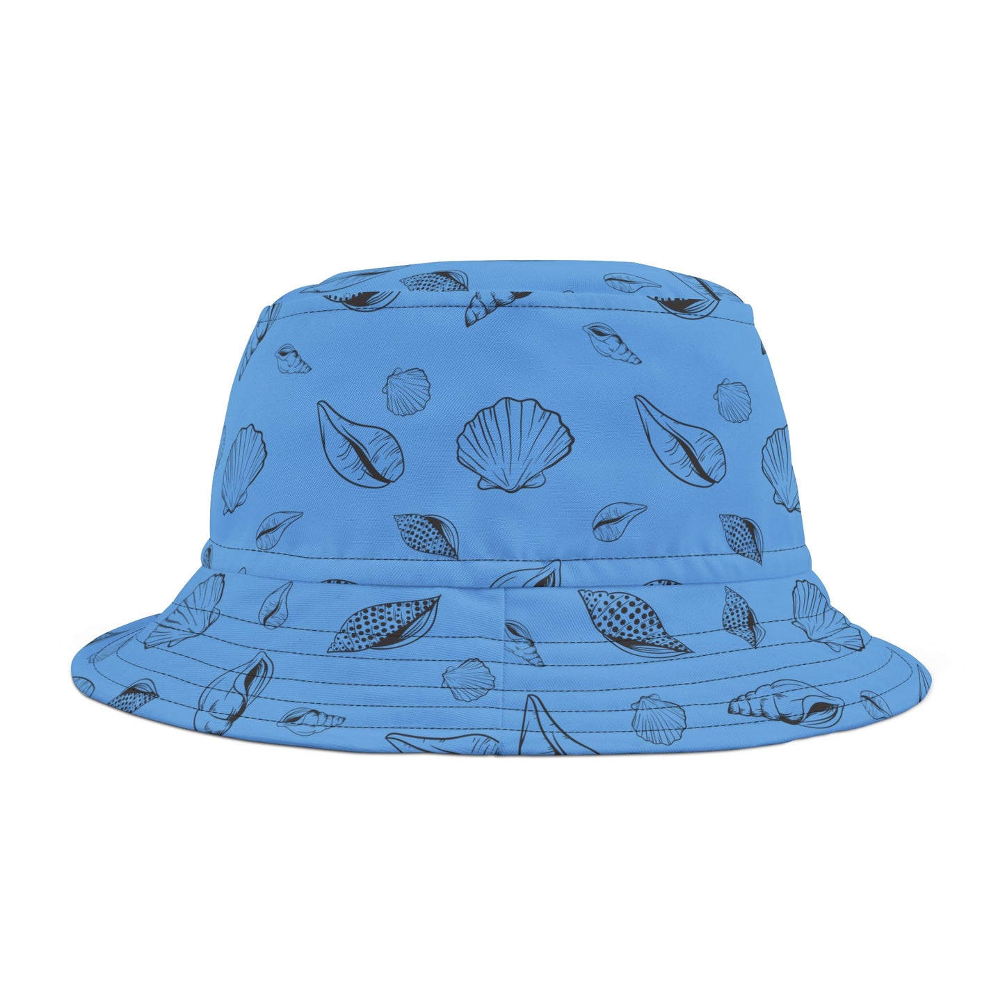 Bucket Hat (Light Blue) Sea Shell Design