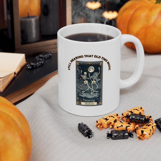 Ceramic Mug, (11oz, 15oz) - Halloween - Still Hearing That Old Time Music by Lynn Salem Creates