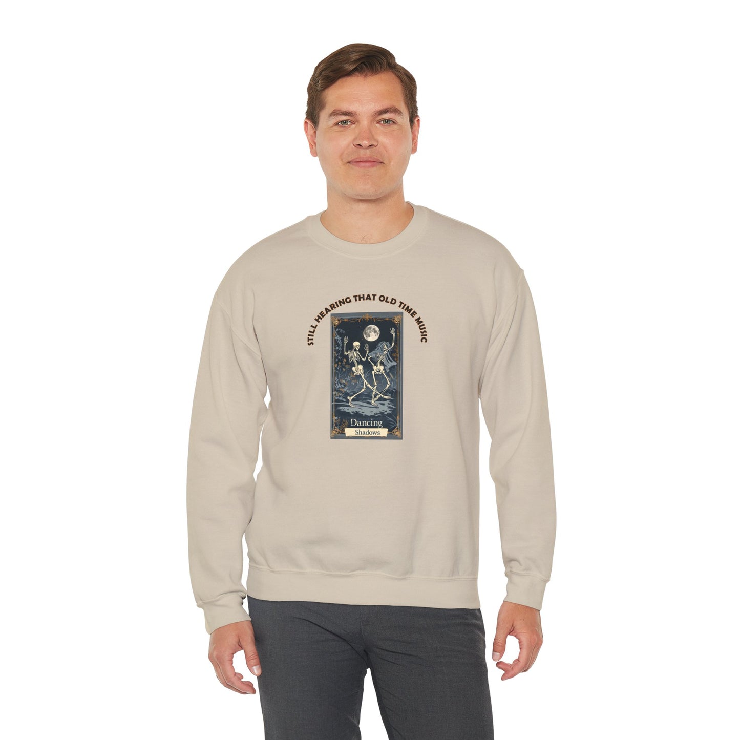 Crewneck Sweatshirt-Unisex Heavy Blend™ - Halloween - Still Hearing That Old Time Music by Lynn Salem Creates