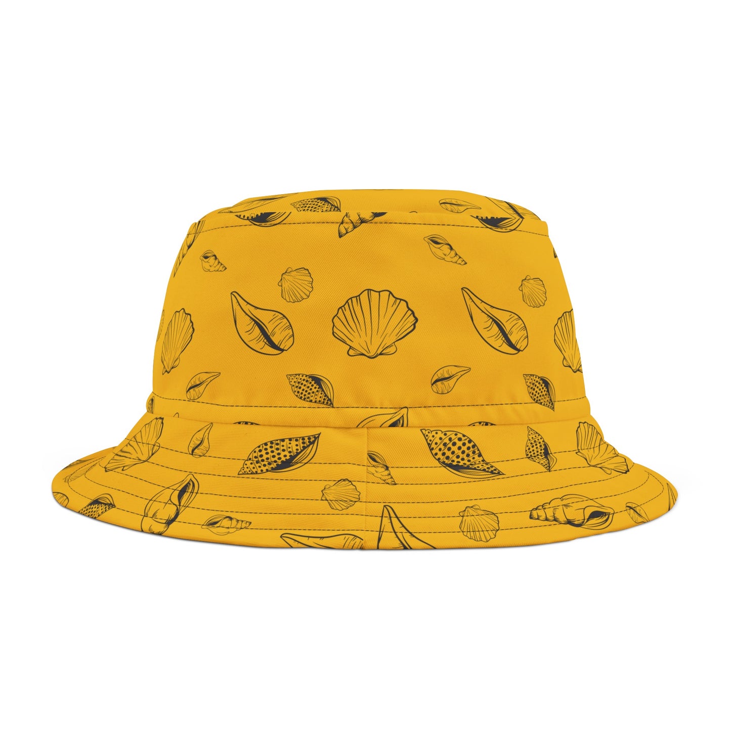 Bucket Hat (Yellow) Sea Shell Design