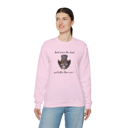 Crewneck Sweatshirt-Unisex Heavy Blend™ - Back From the Dead by Lynn Salem Creates